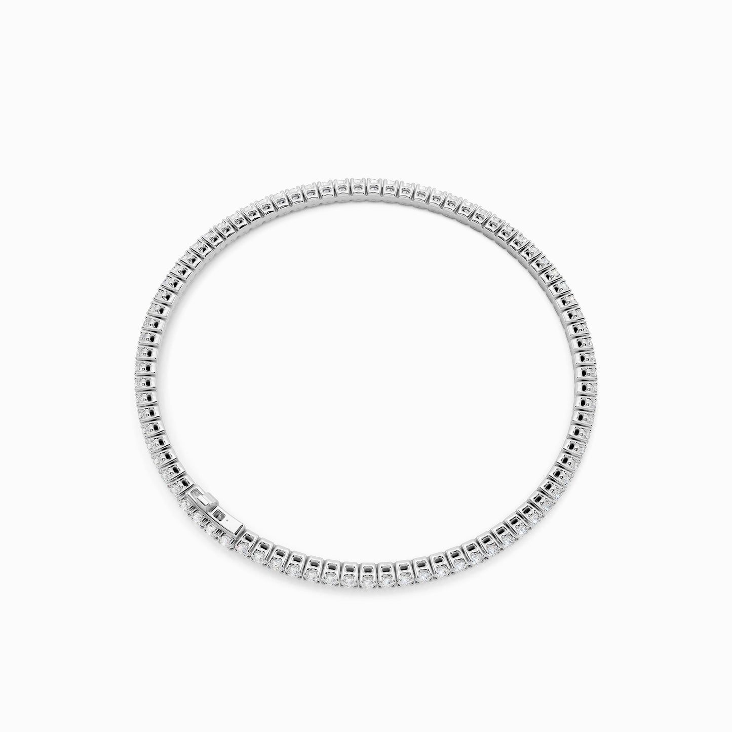 Peony Round Cut Tennis Bracelet