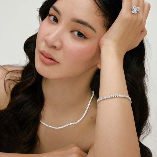 Verbena Double Row Tennis Bracelet