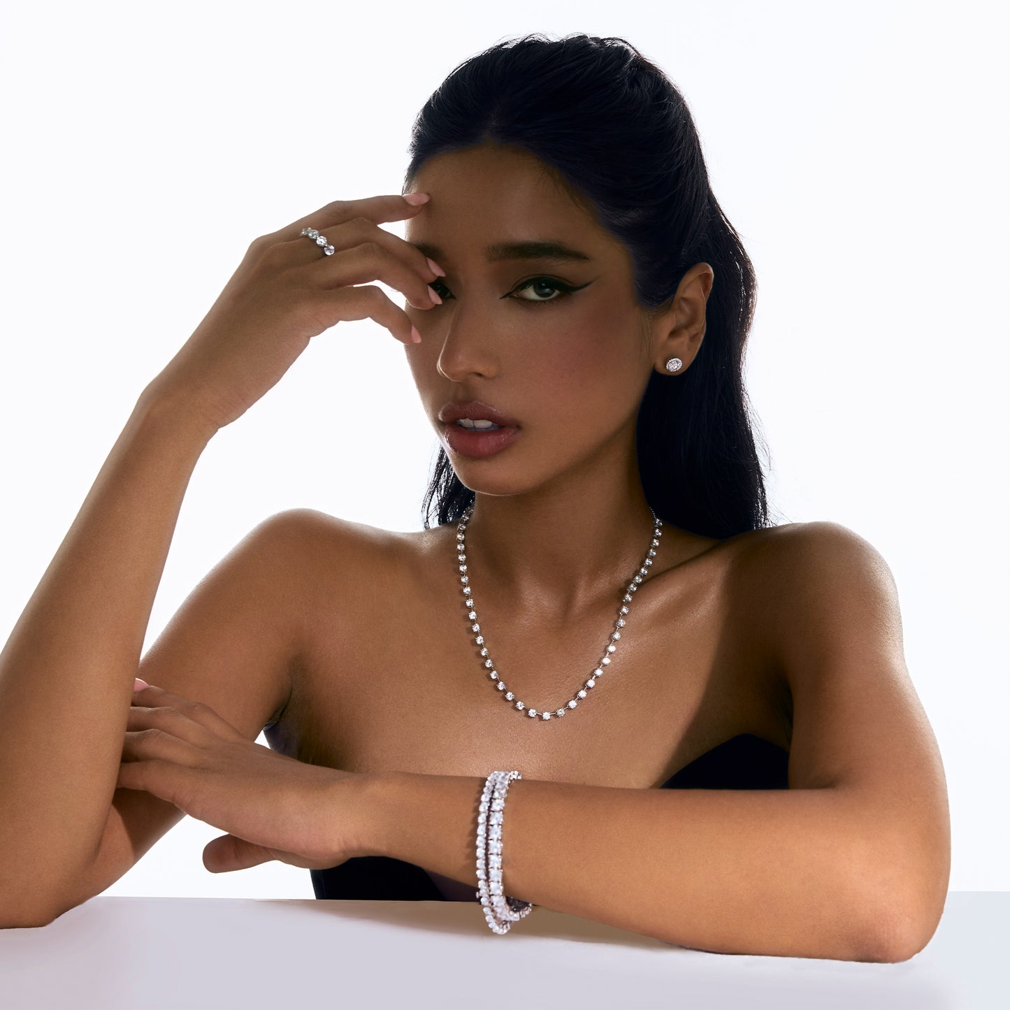 Azalea Round Cut Tennis Bracelet