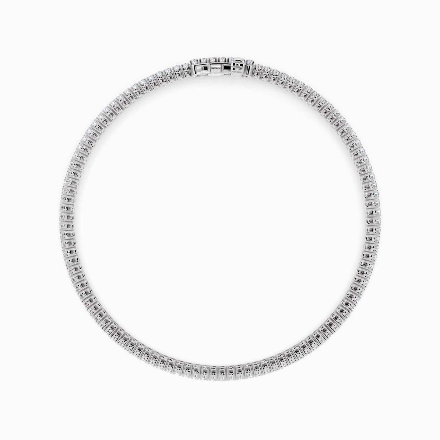 Stellate Round Cut Tennis Bracelet