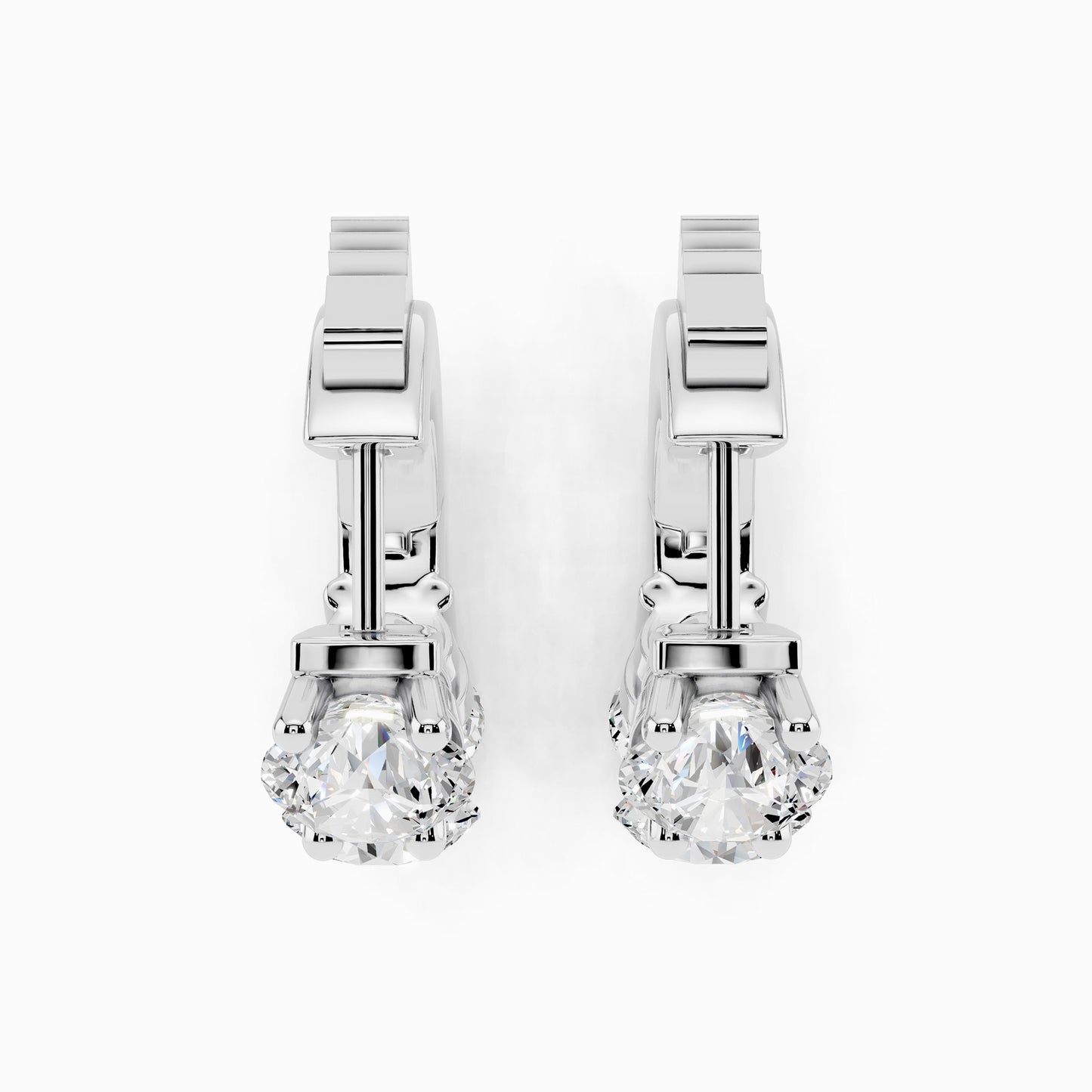 Manuka Trio Round Cut Huggie Earring