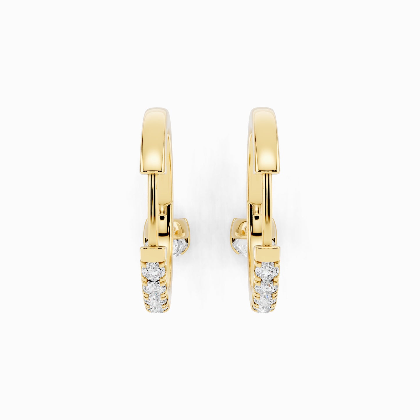 Bellis Pear Cut Hoop Earring