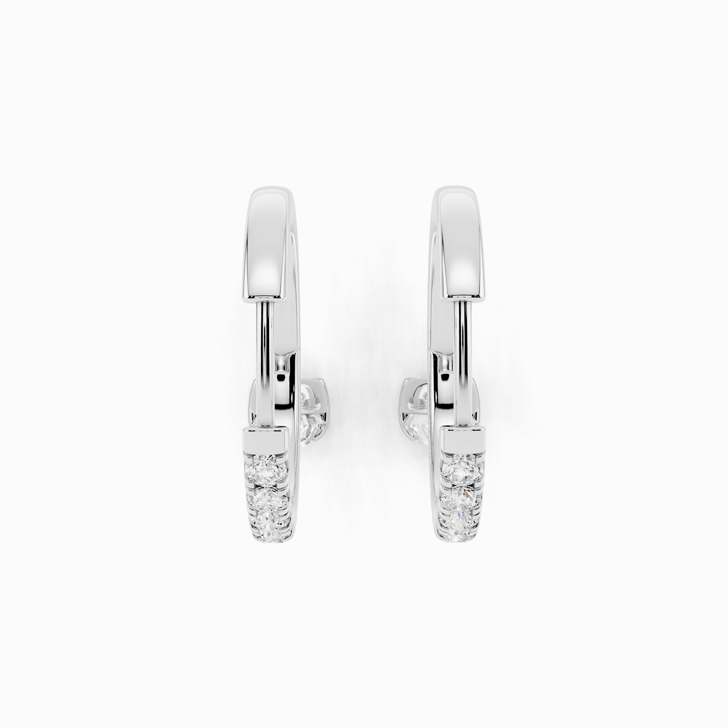 Bellis Pear Cut Hoop Earring