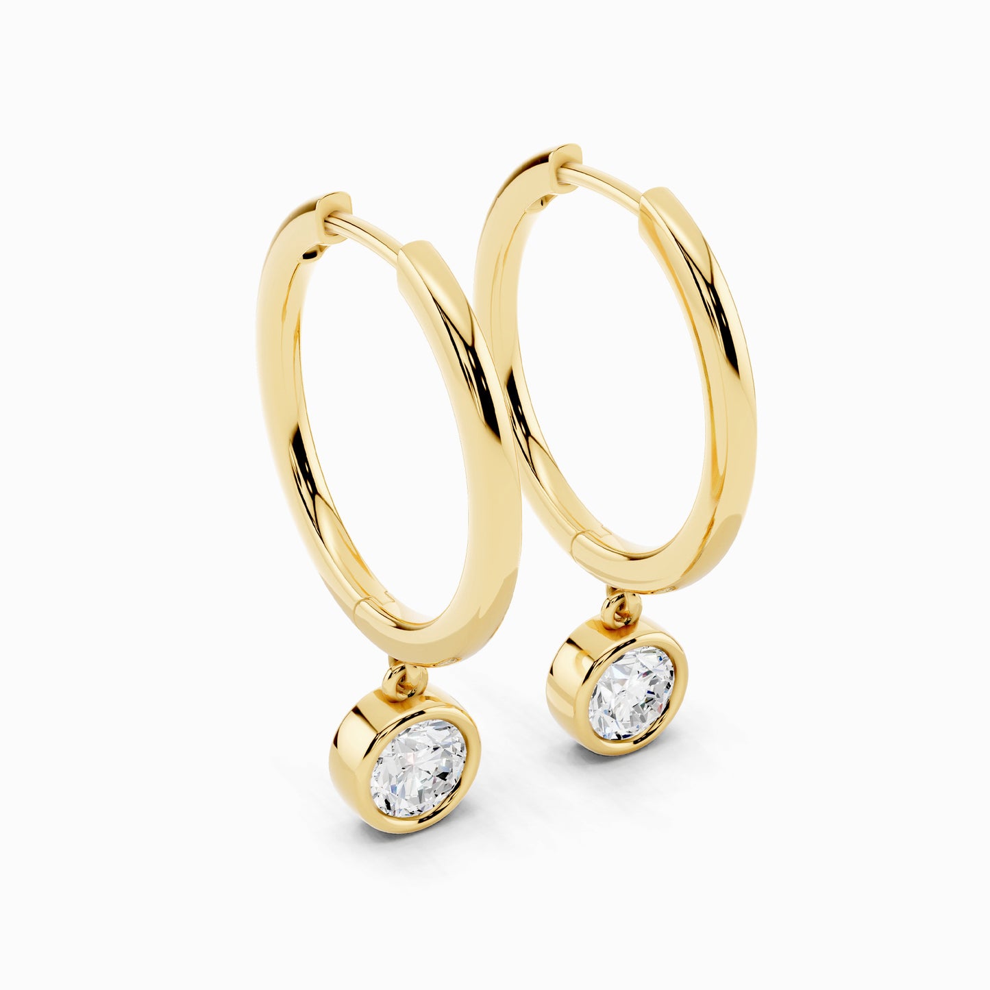 Nolana Round Cut Hoop Earring