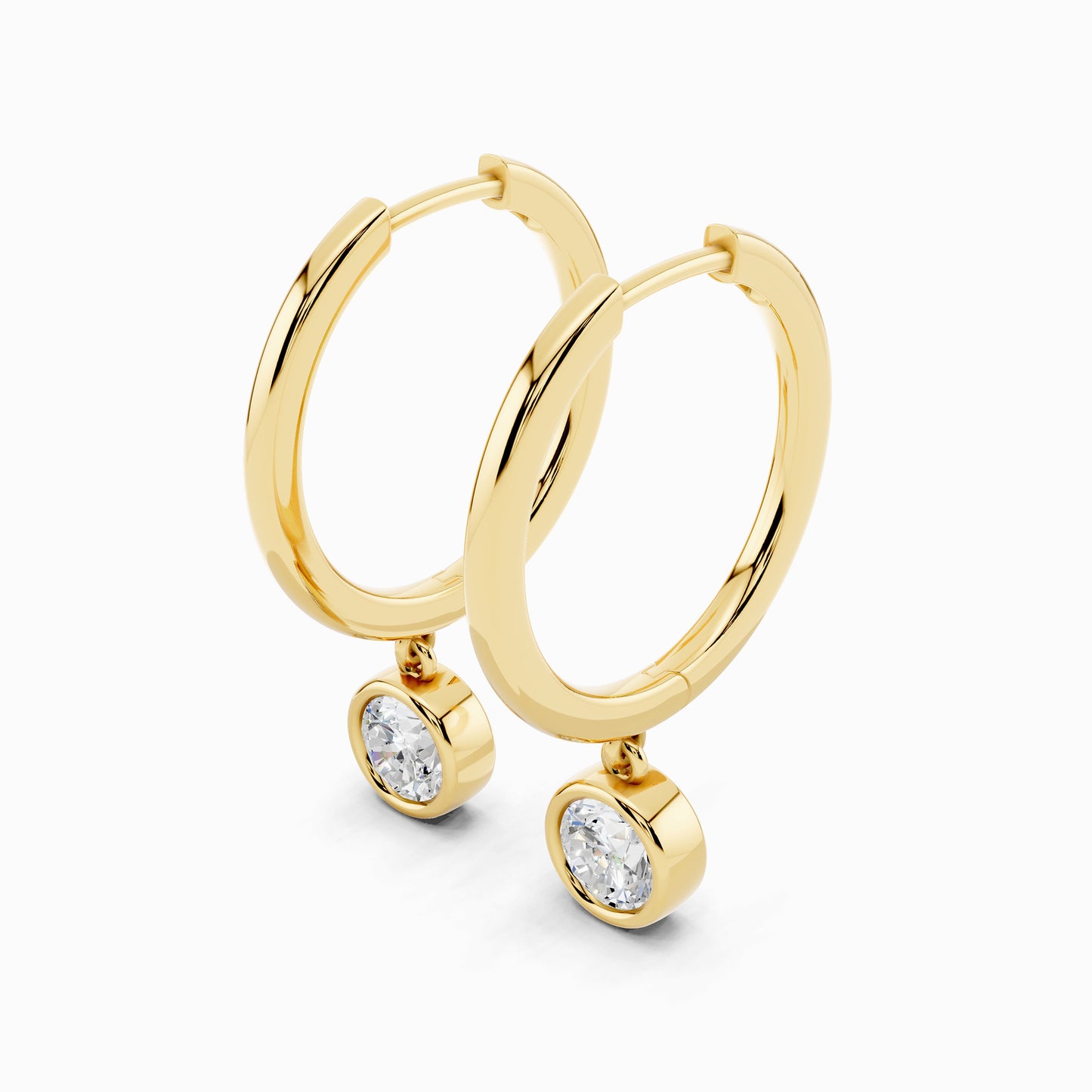 Nolana Round Cut Hoop Earring