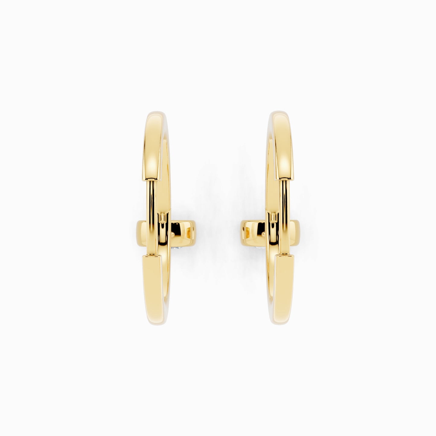 Nolana Round Cut Hoop Earring