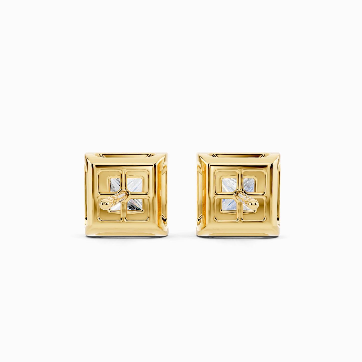 Eira Princess Cut Halo Earring