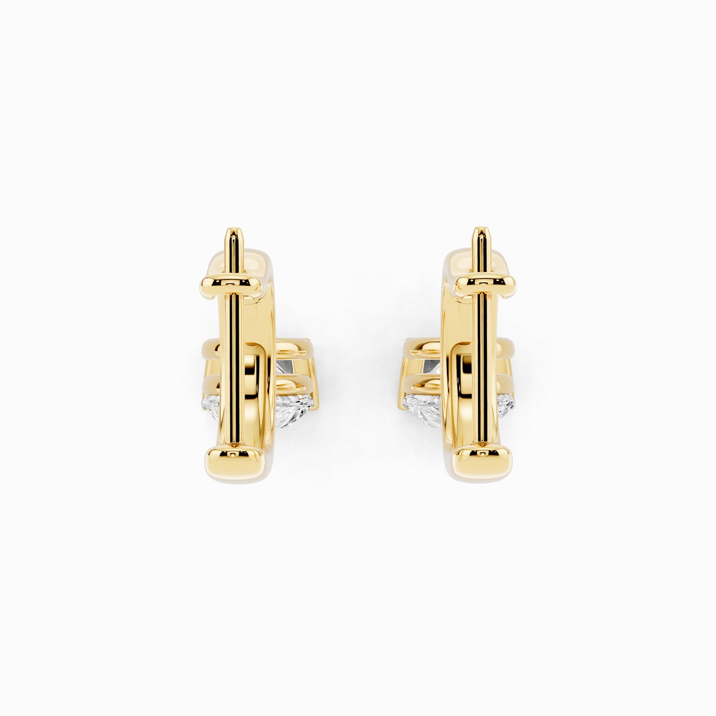 Oxalis Pear Cut Hoop Earring
