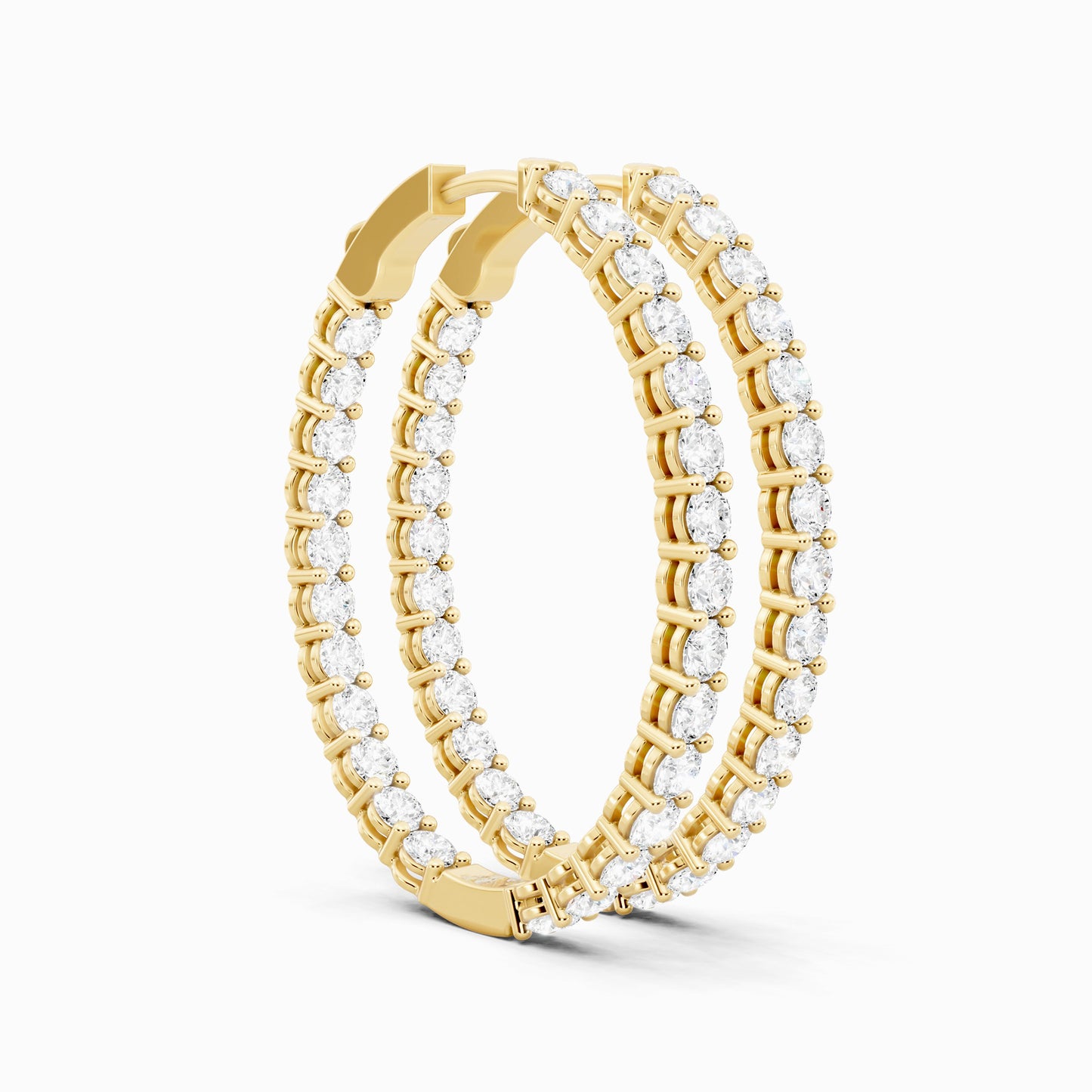 Ammi Round Cut Hoop Earring