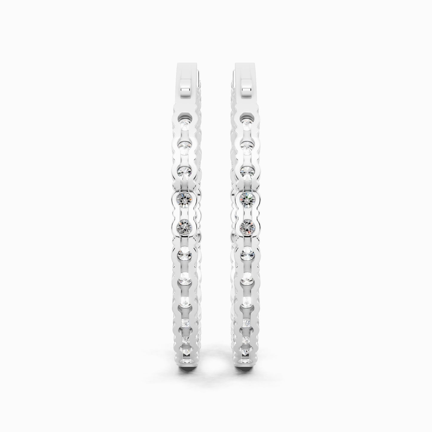 Ammi Round Cut Hoop Earring
