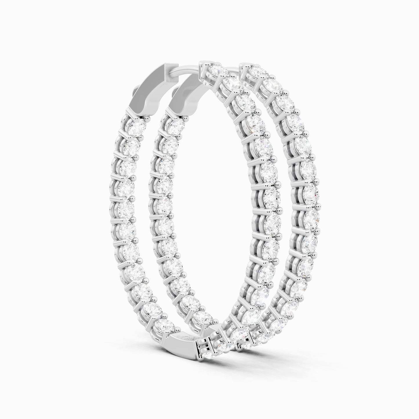 Ammi Round Cut Hoop Earring