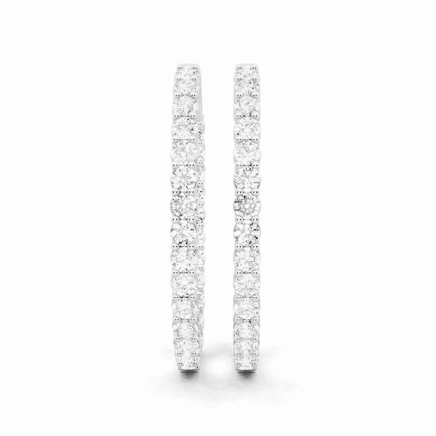 Ammi Round Cut Hoop Earring