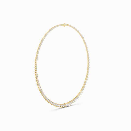 Gilia Round Cut Tennis Necklace