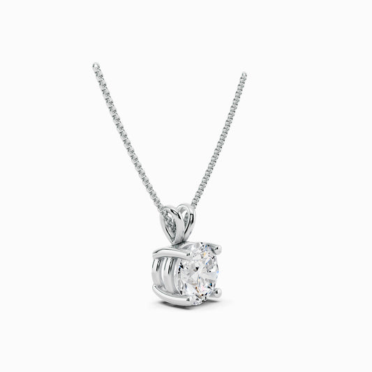 Kalmia Round Cut Solitaire Pendant