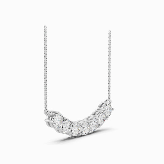 Prunella Seven Stone Round Cut Pendant