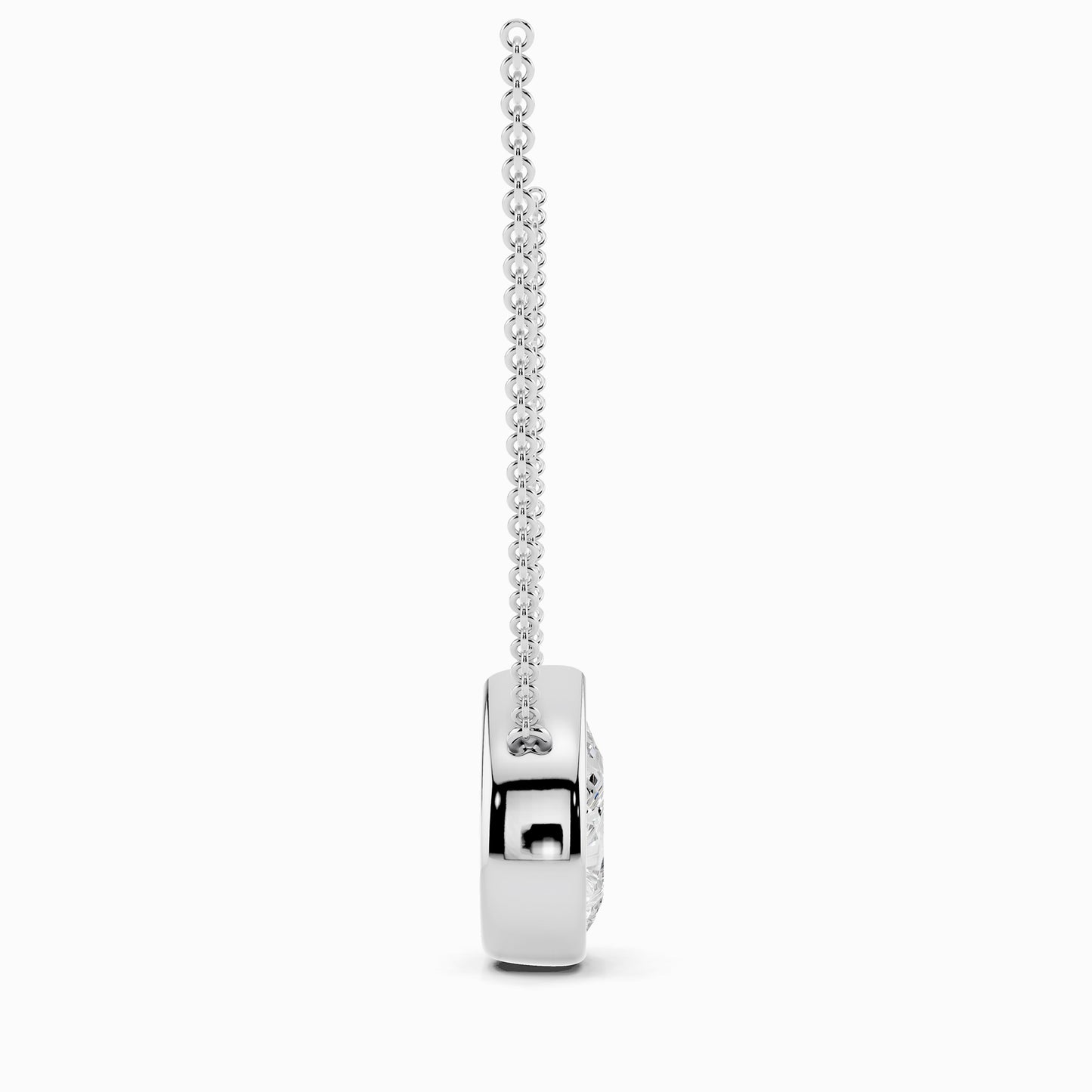 Allium Pear Cut Solitaire Pendant