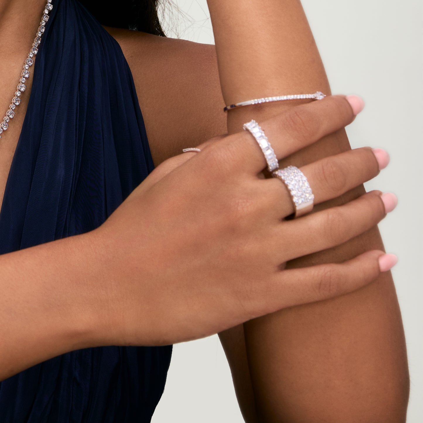 Floréa Eternity Emerald Cut Wedding Ring