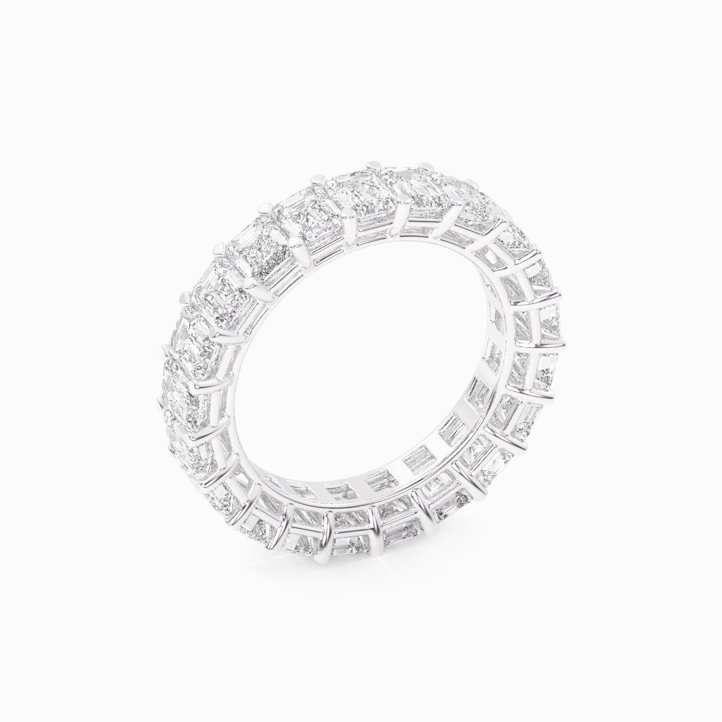 Floréa Eternity Emerald Cut Wedding Ring