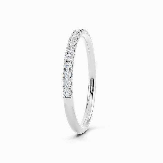 Roseline Half Eternity 0.17 Carat Round Cut Wedding Ring