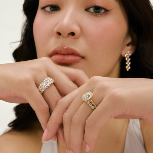 Marilla Round Cut Halo Engagement Ring