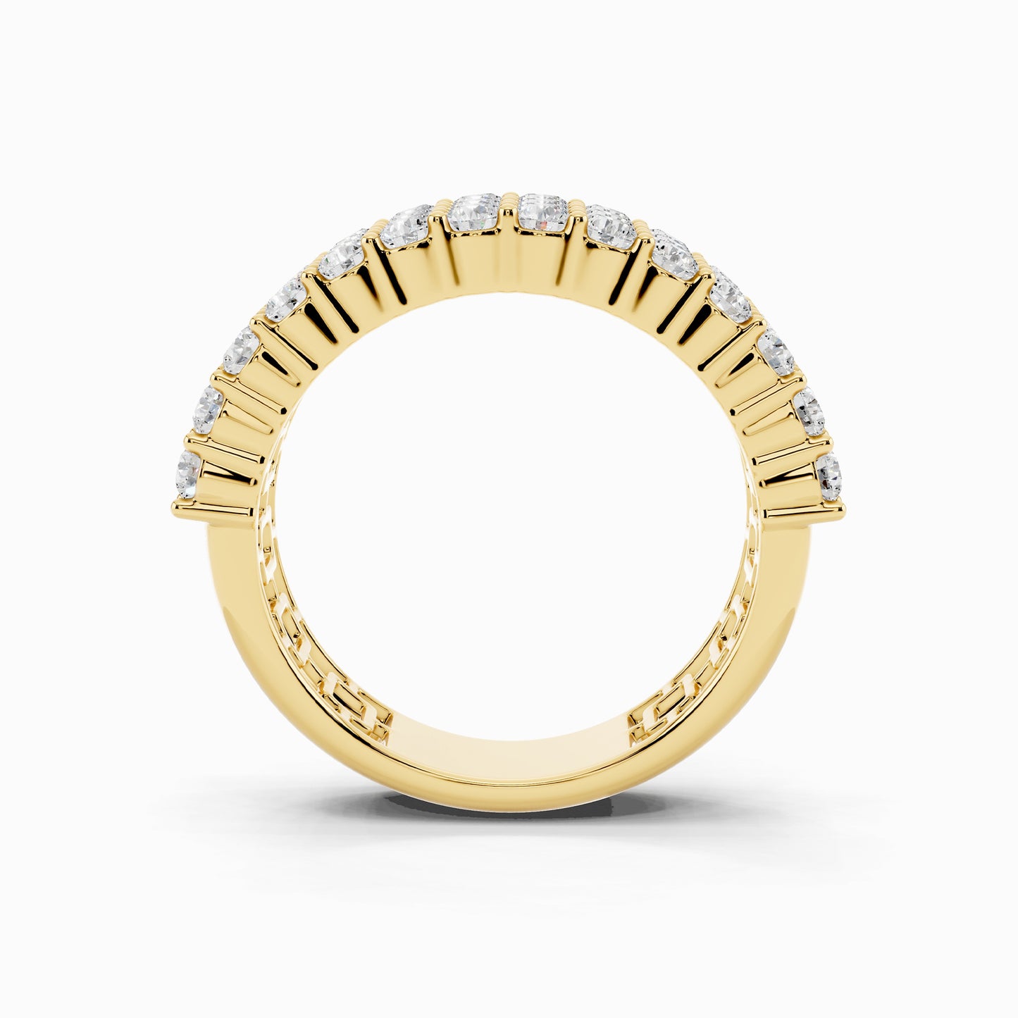 Winika Half Eternity Round Cut Wedding Ring