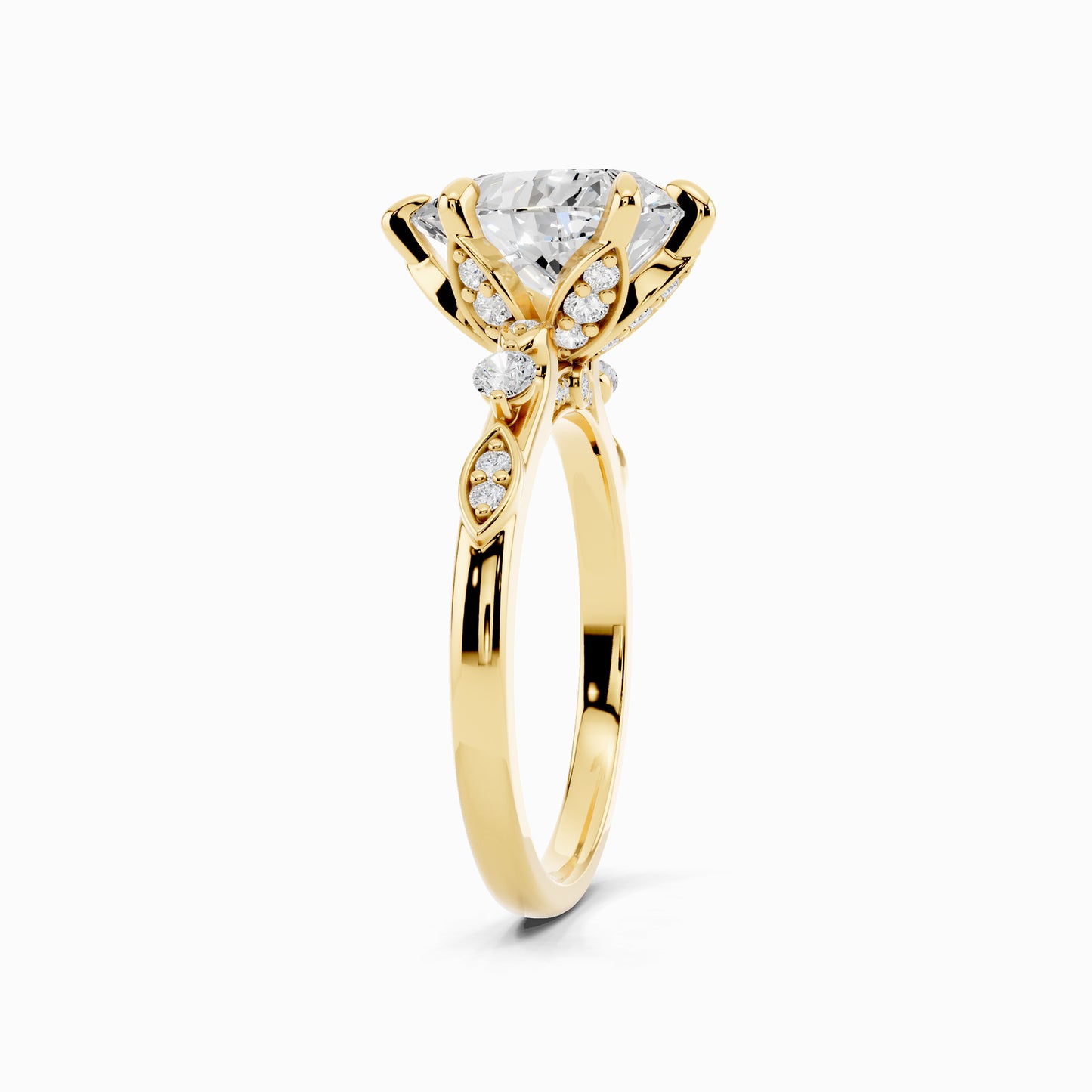 Violet Pear Cut Engagement Ring
