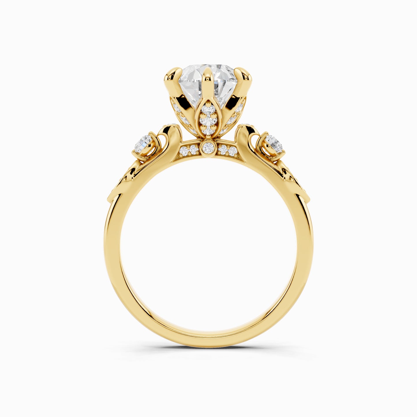 Violet Pear Cut Engagement Ring