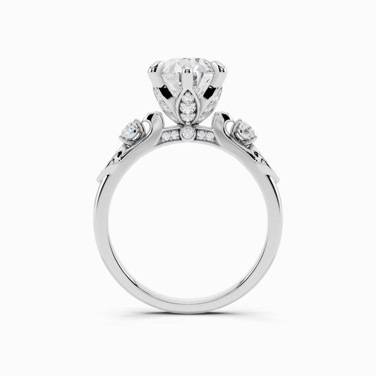 Violet Pear Cut Engagement Ring