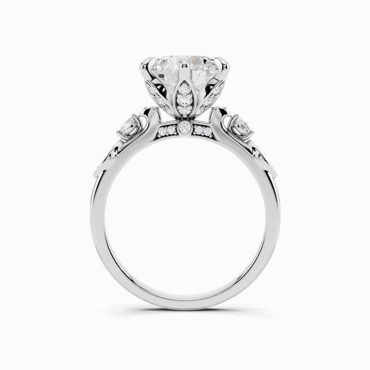 Alysa Sparkle Round Cut Engagement Ring