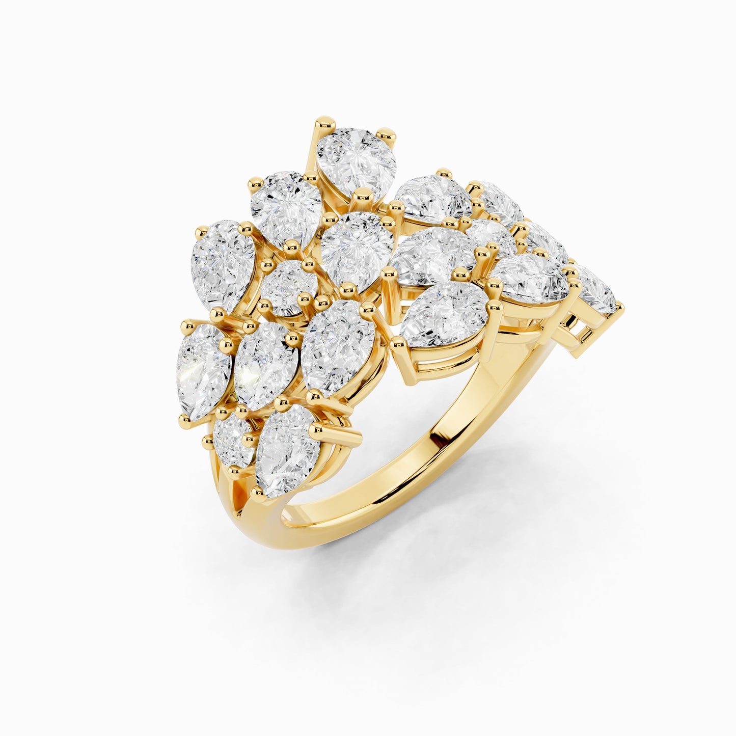 Clivia Cluster Wedding Ring