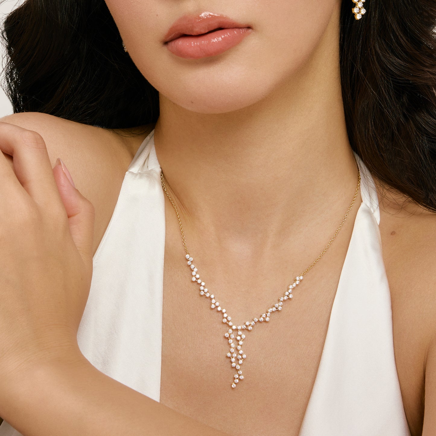 Snowdrop Round Cut Necklace