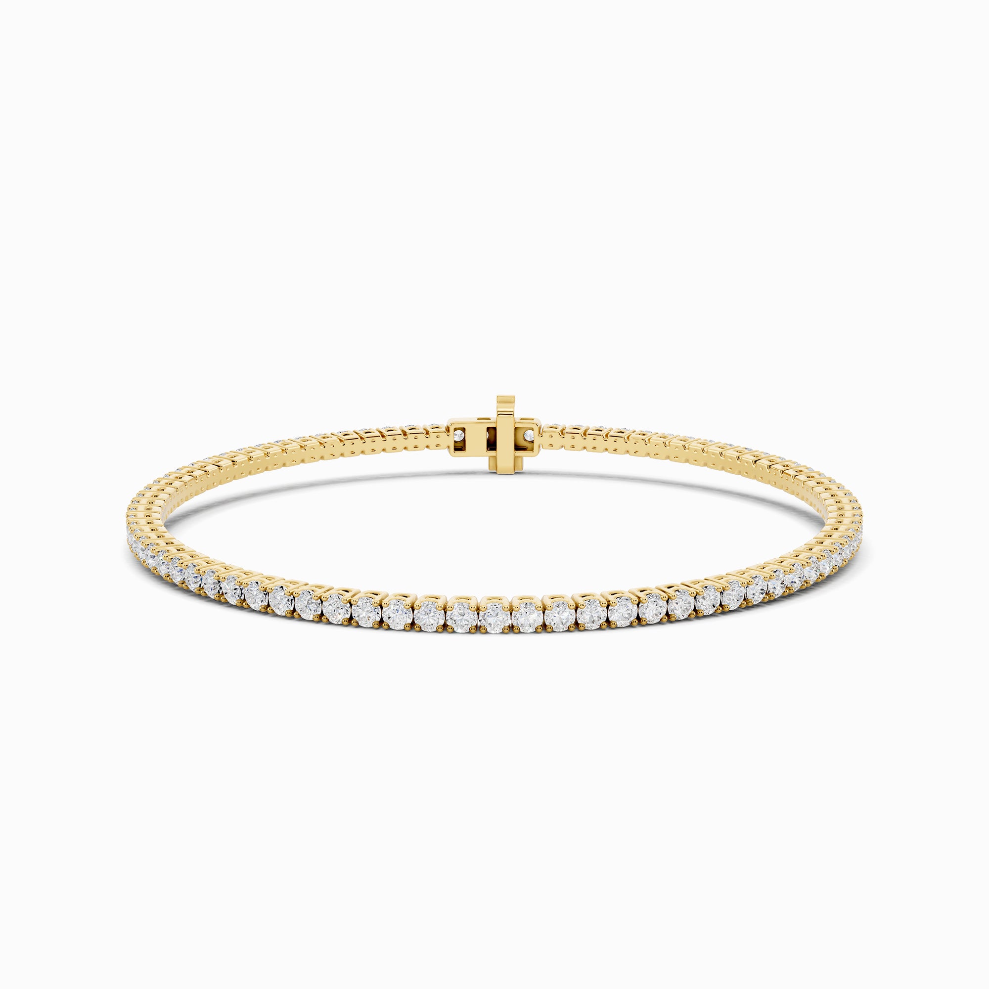 Peony Round Cut Tennis Bracelet