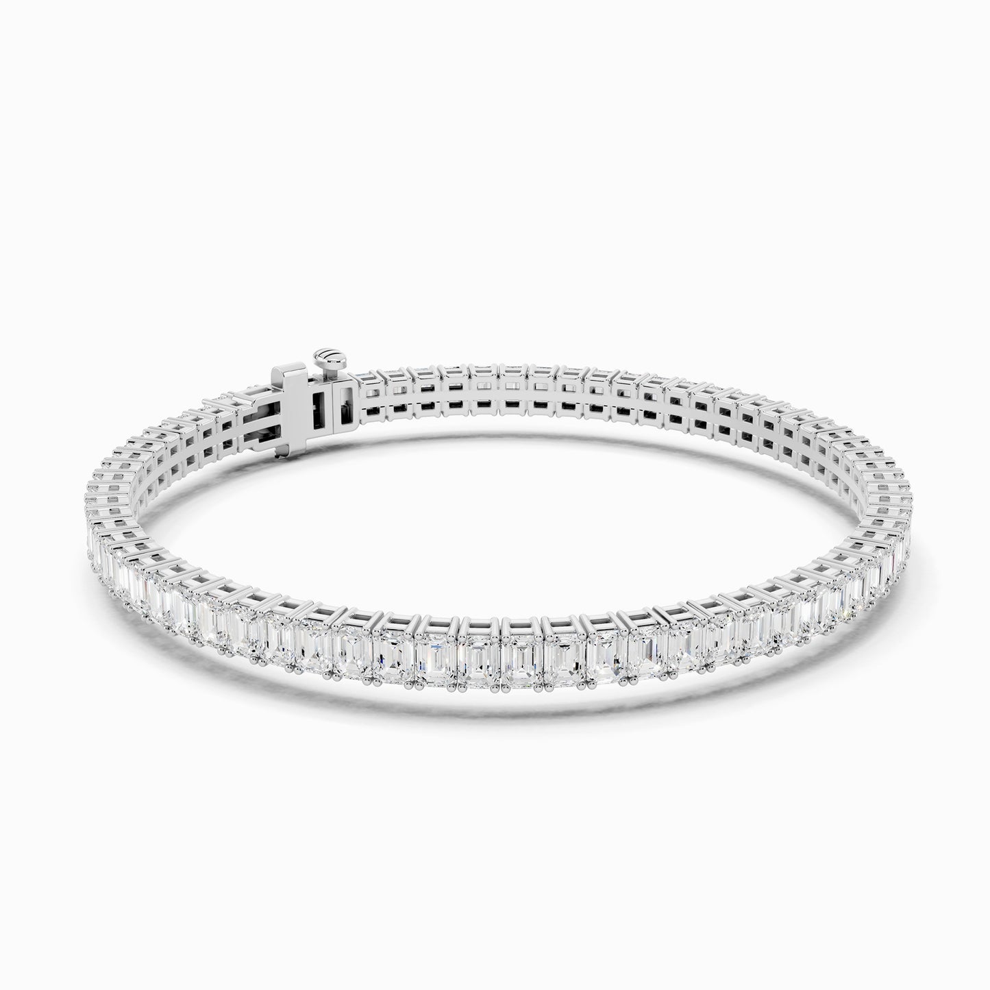 Ixora Emerald Cut Tennis Bracelet
