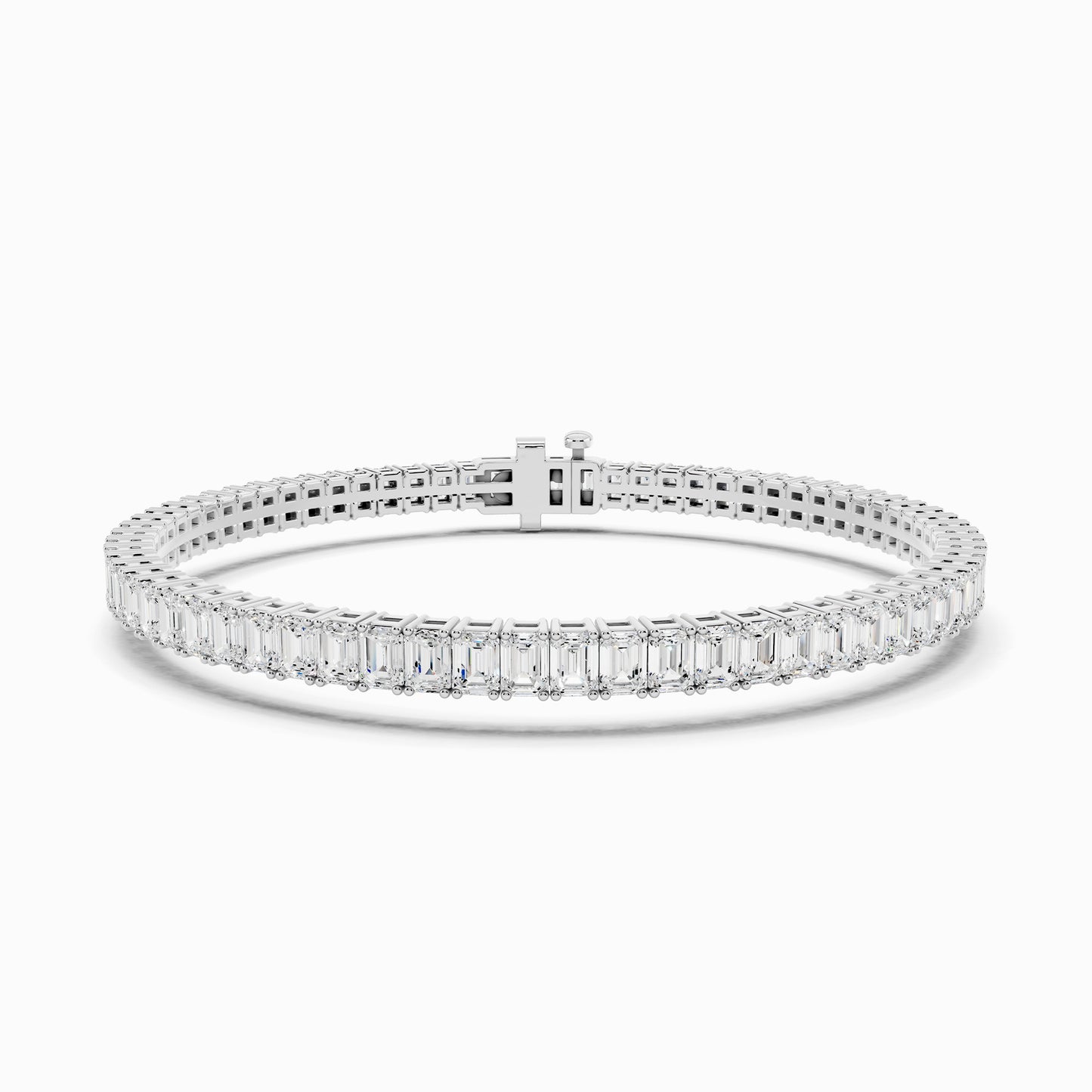 Ixora Emerald Cut Tennis Bracelet