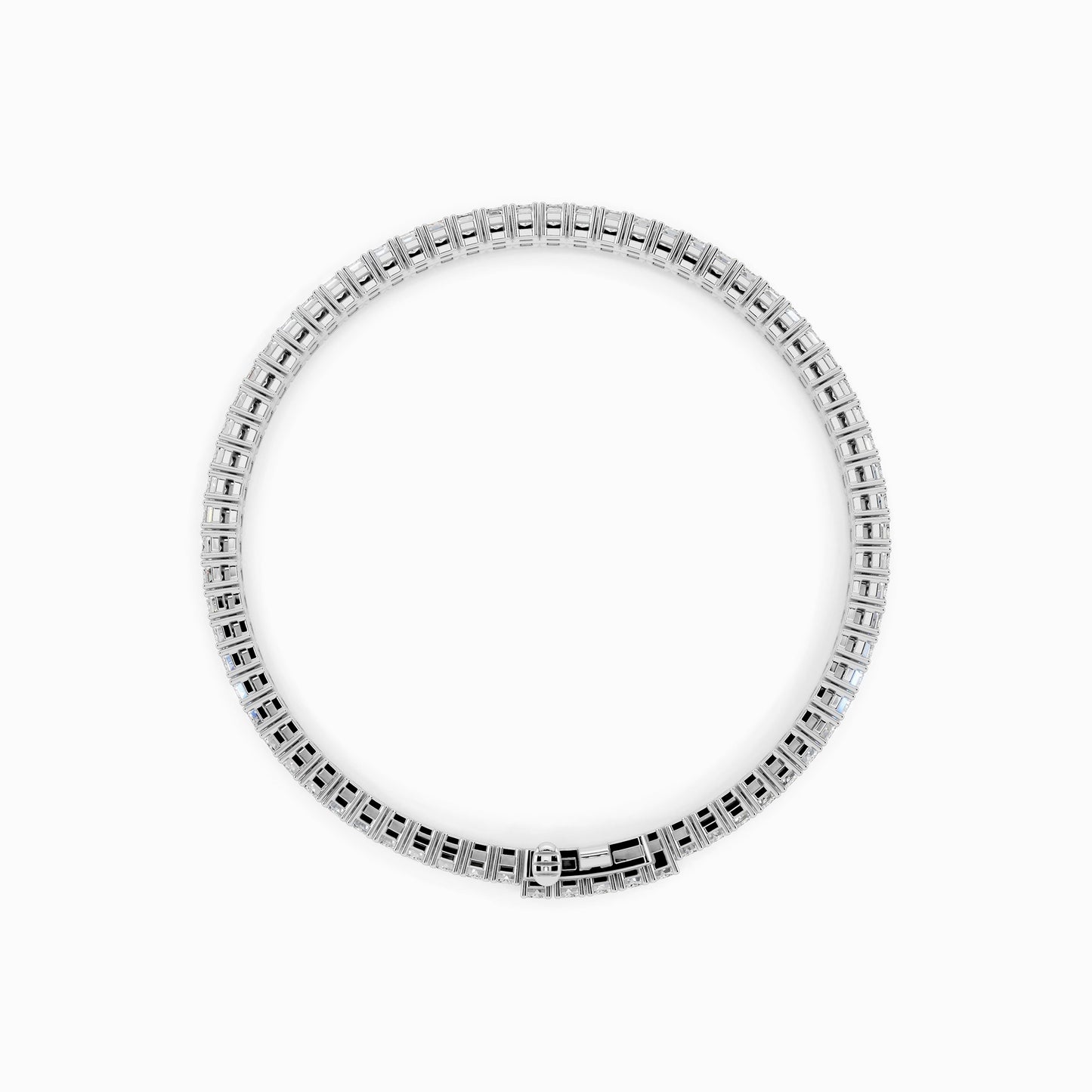Ixora Emerald Cut Tennis Bracelet