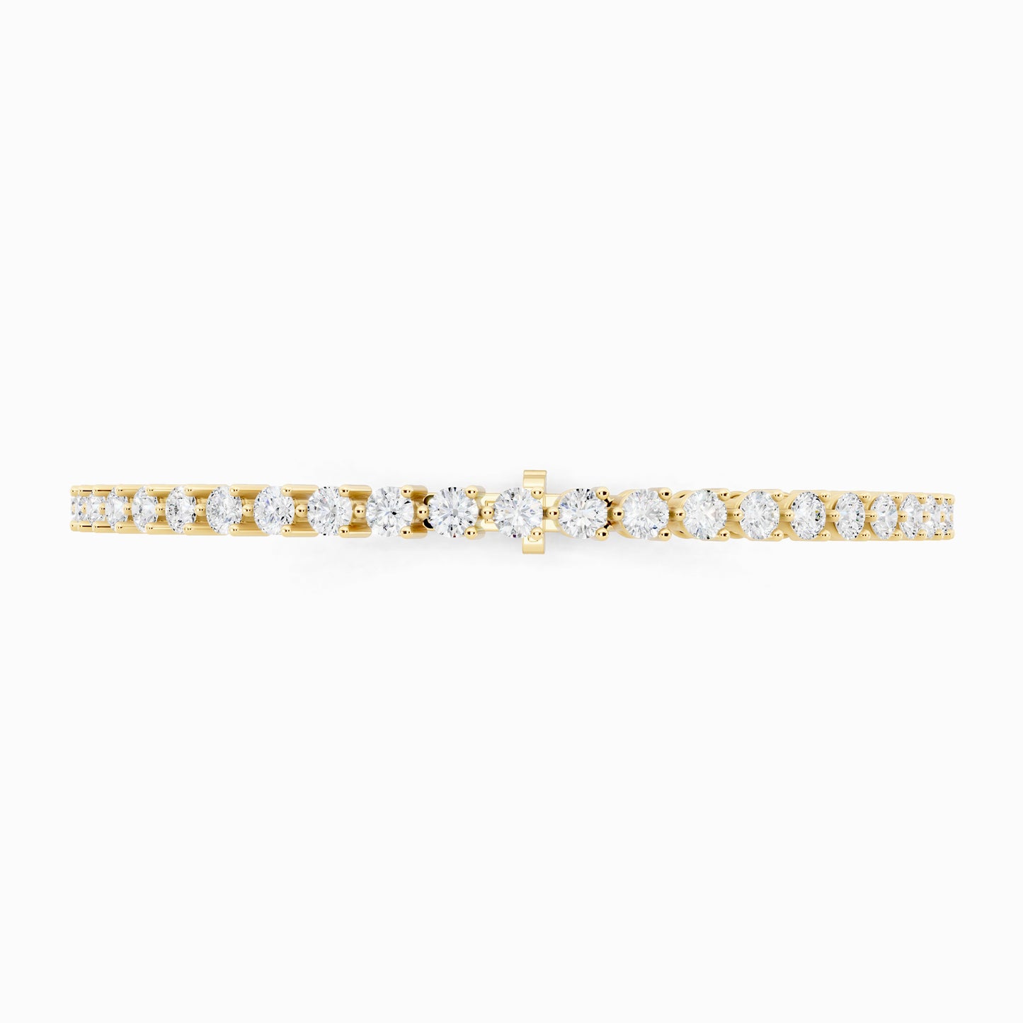 Calla Lily Round Cut Tennis Bracelet