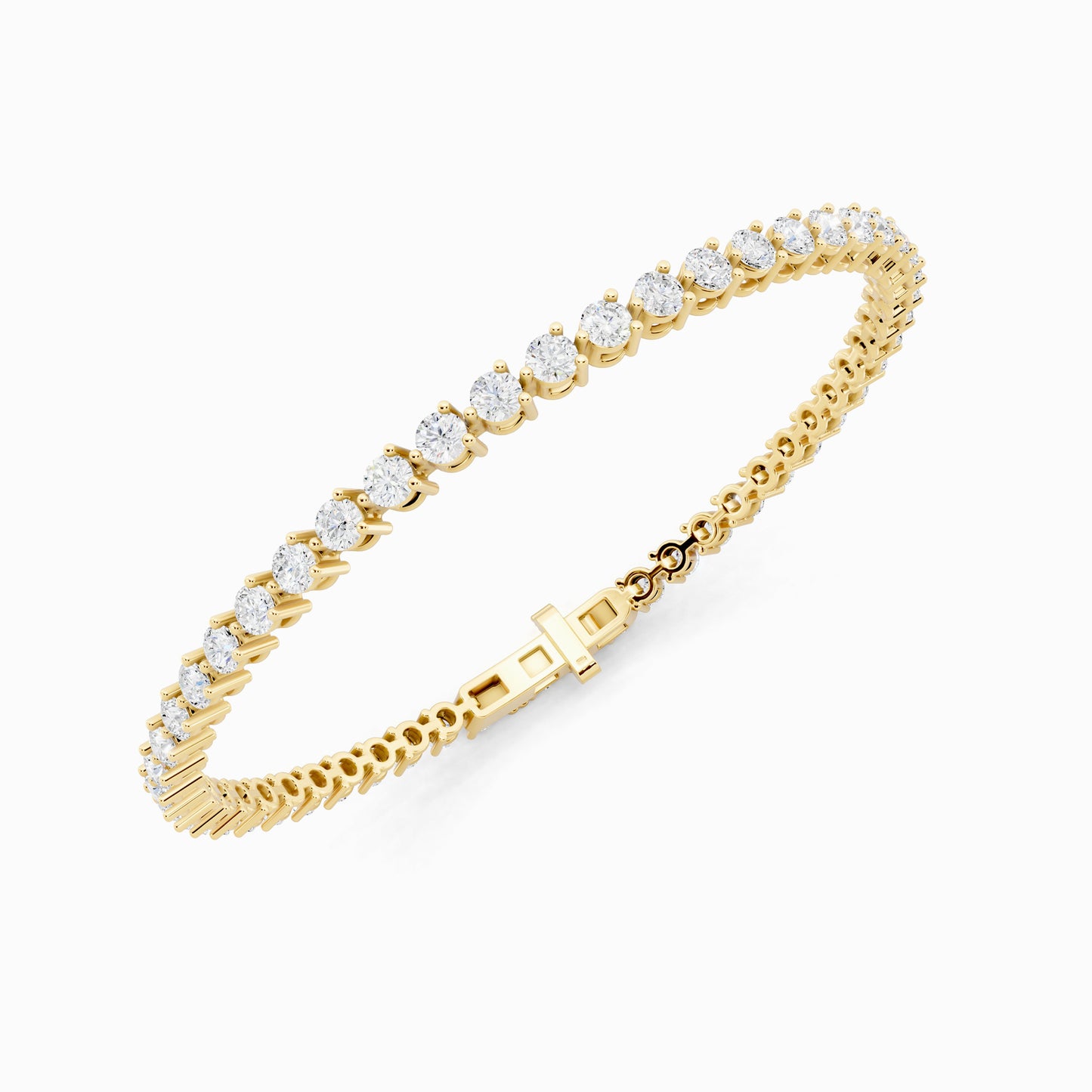 Calla Lily Round Cut Tennis Bracelet
