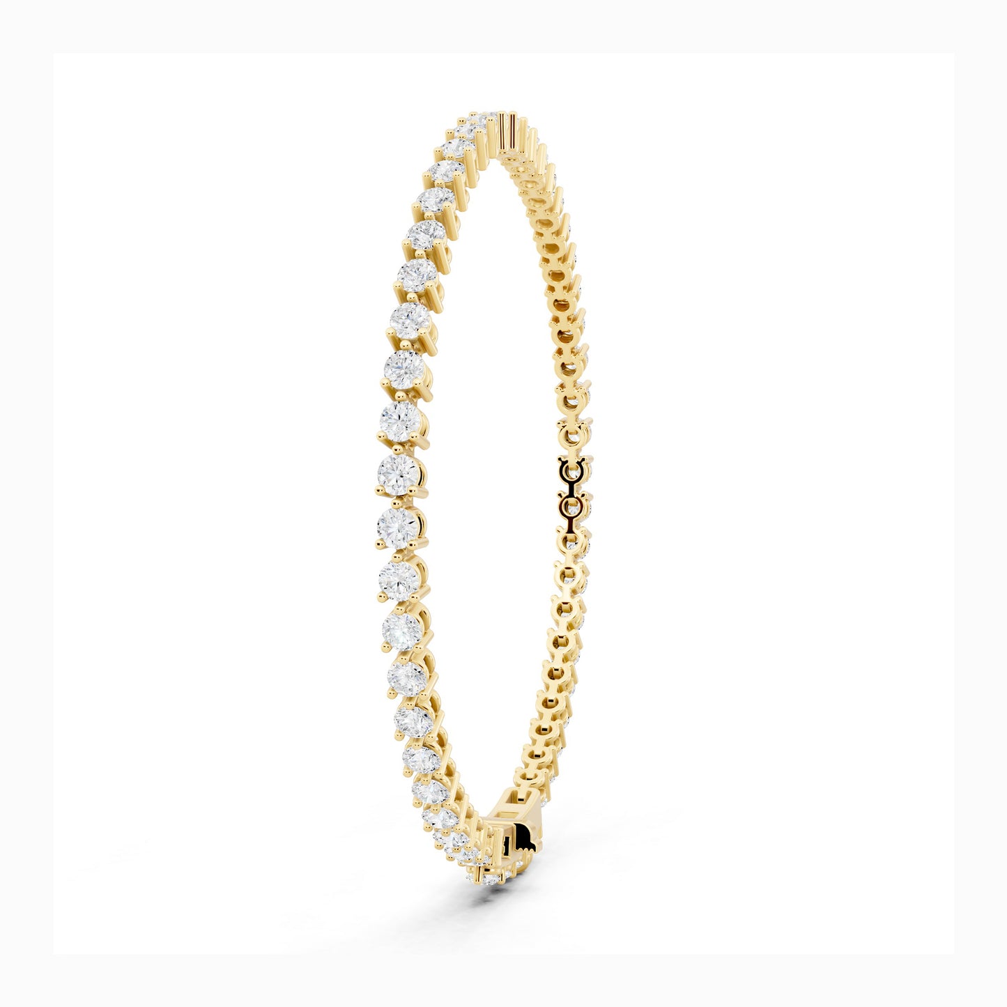 Calla Lily Round Cut Tennis Bracelet
