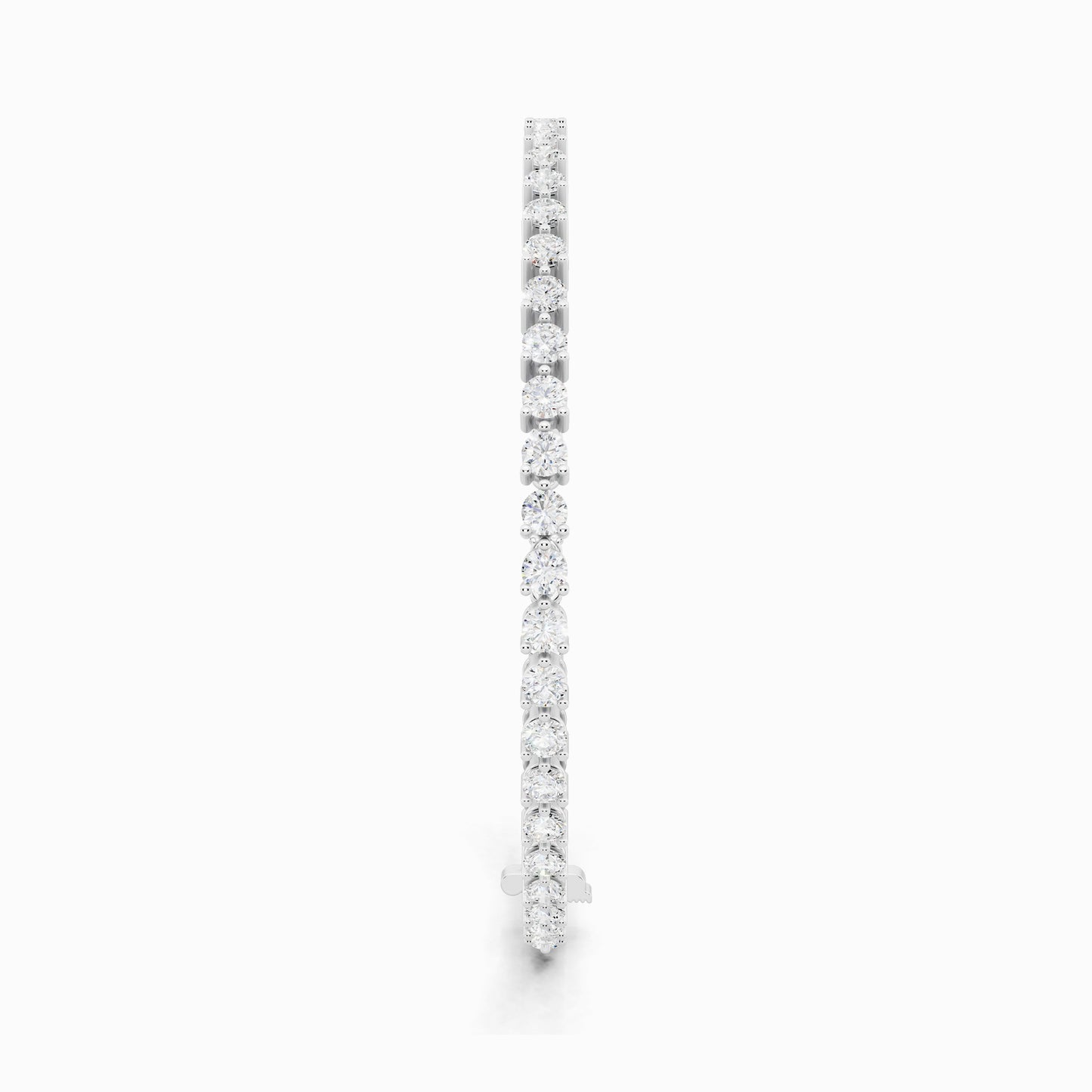 Calla Lily Round Cut Tennis Bracelet