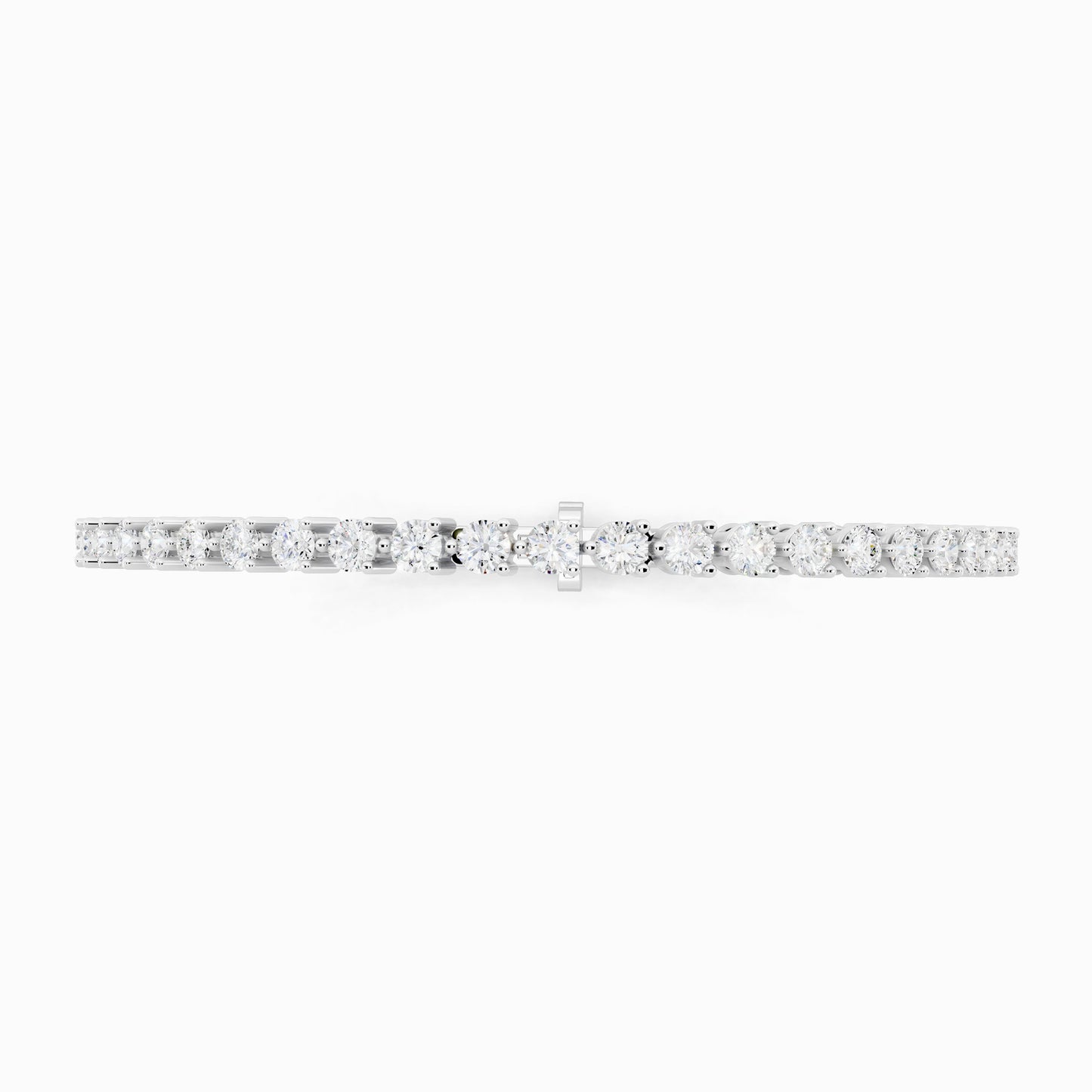 Calla Lily Round Cut Tennis Bracelet