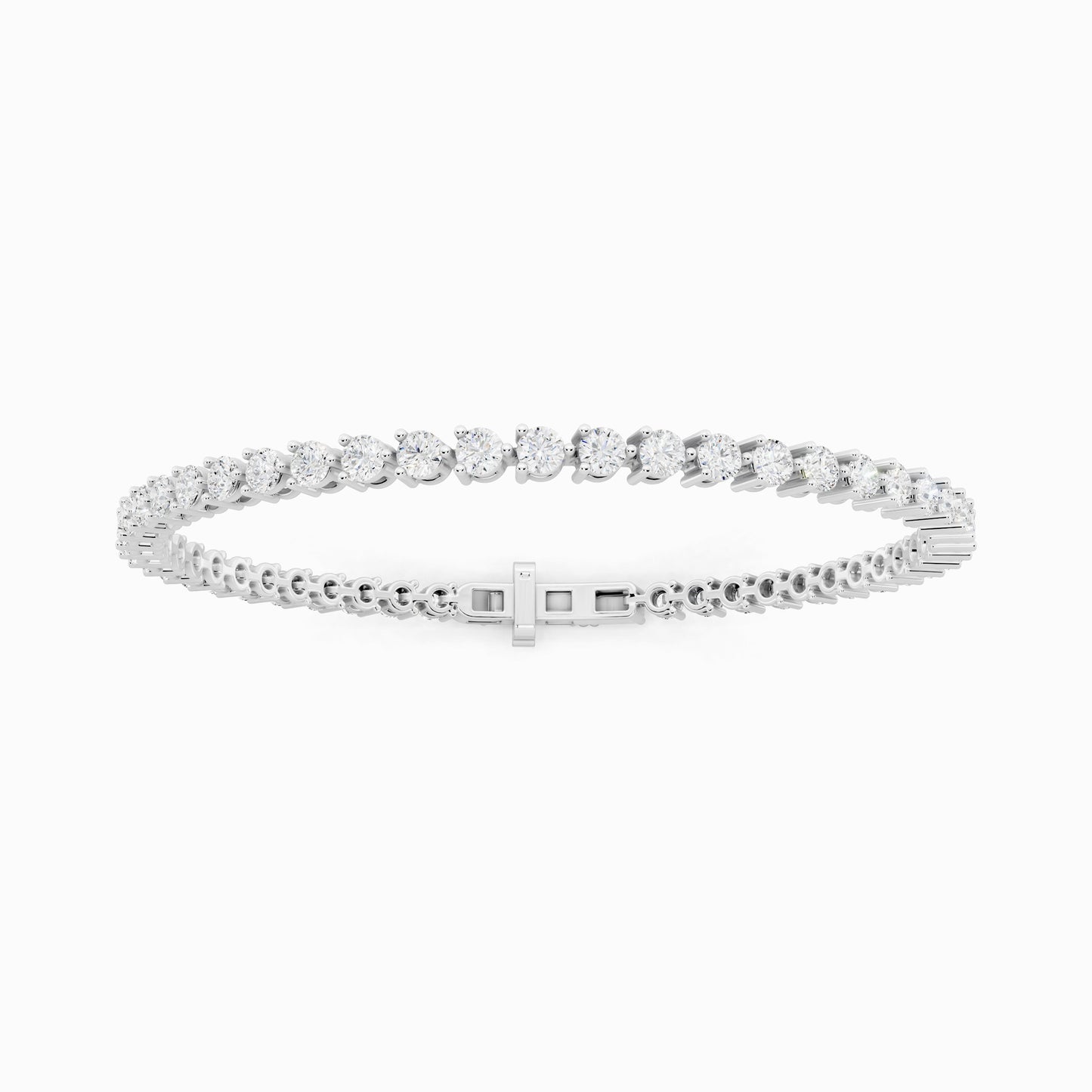 Calla Lily Round Cut Tennis Bracelet
