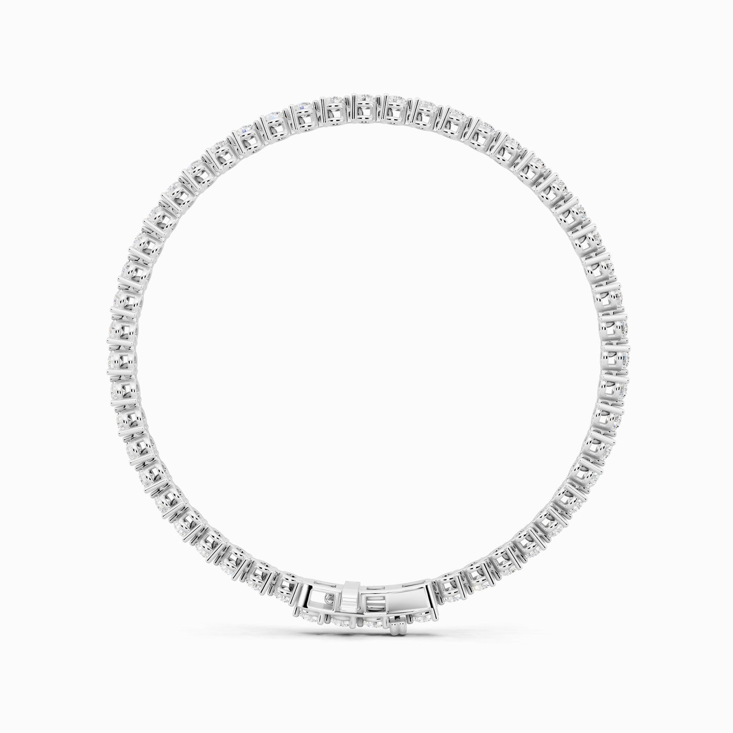 Calla Lily Round Cut Tennis Bracelet