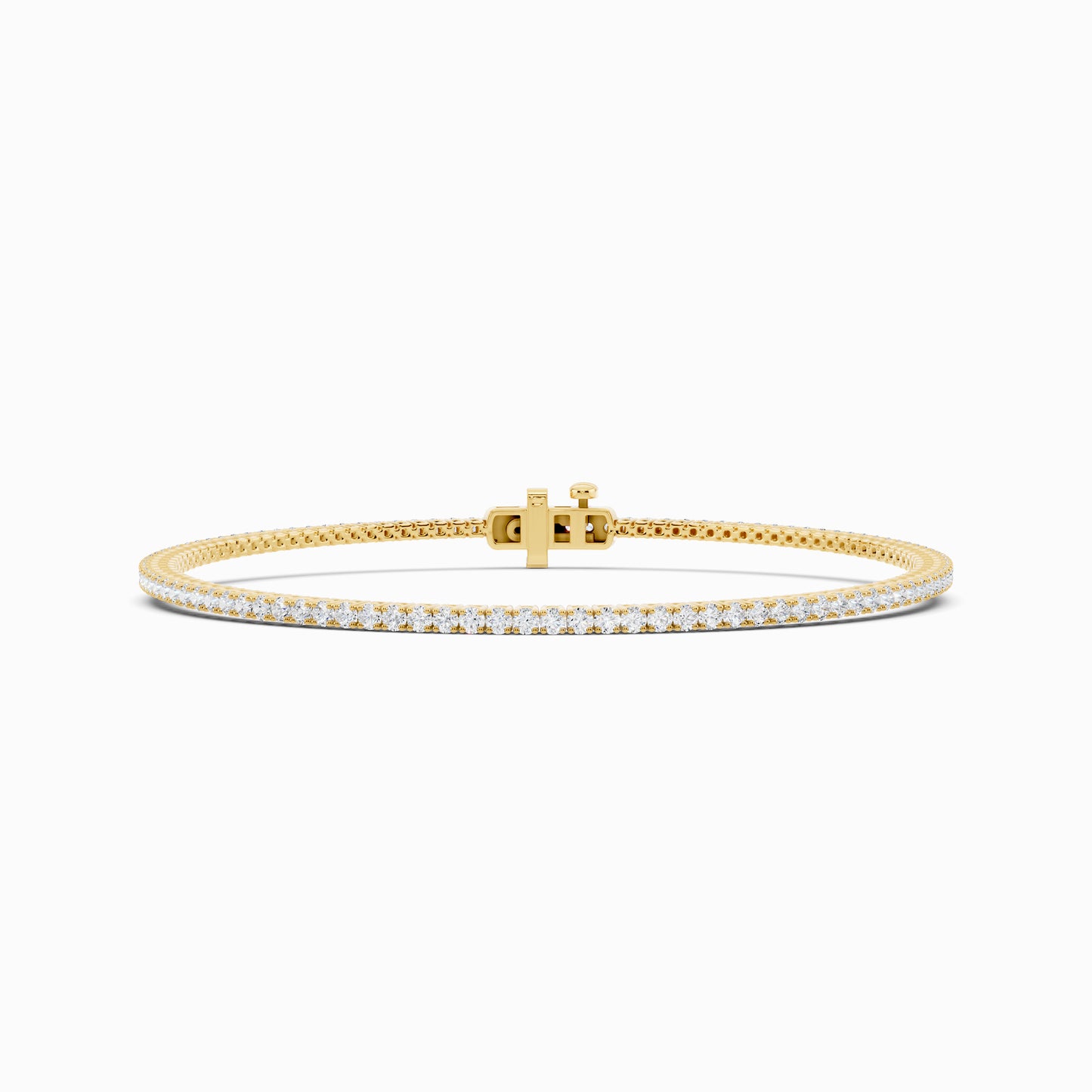 Stellate Round Cut Tennis Bracelet
