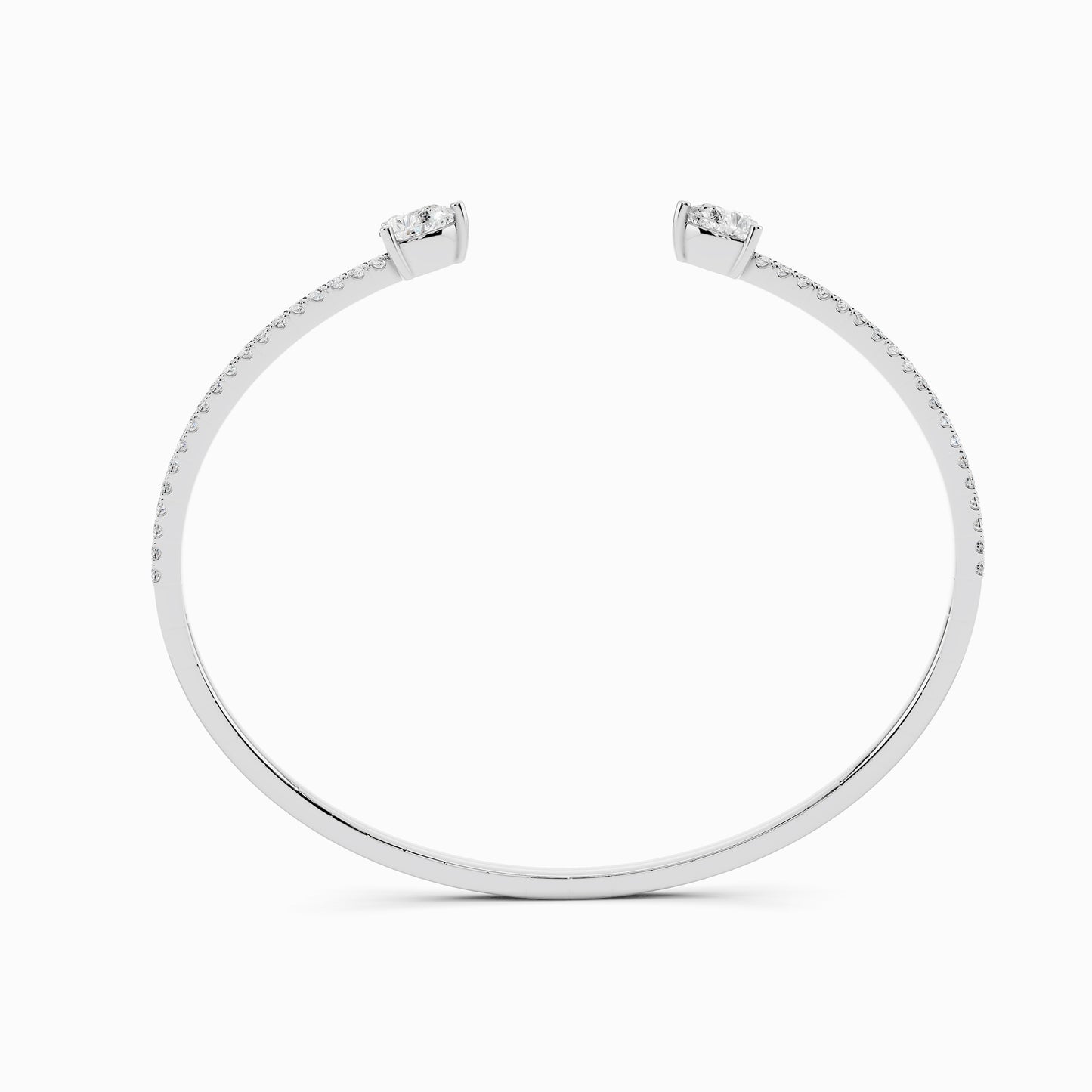 Trillium Pear Cut Open End Bracelet