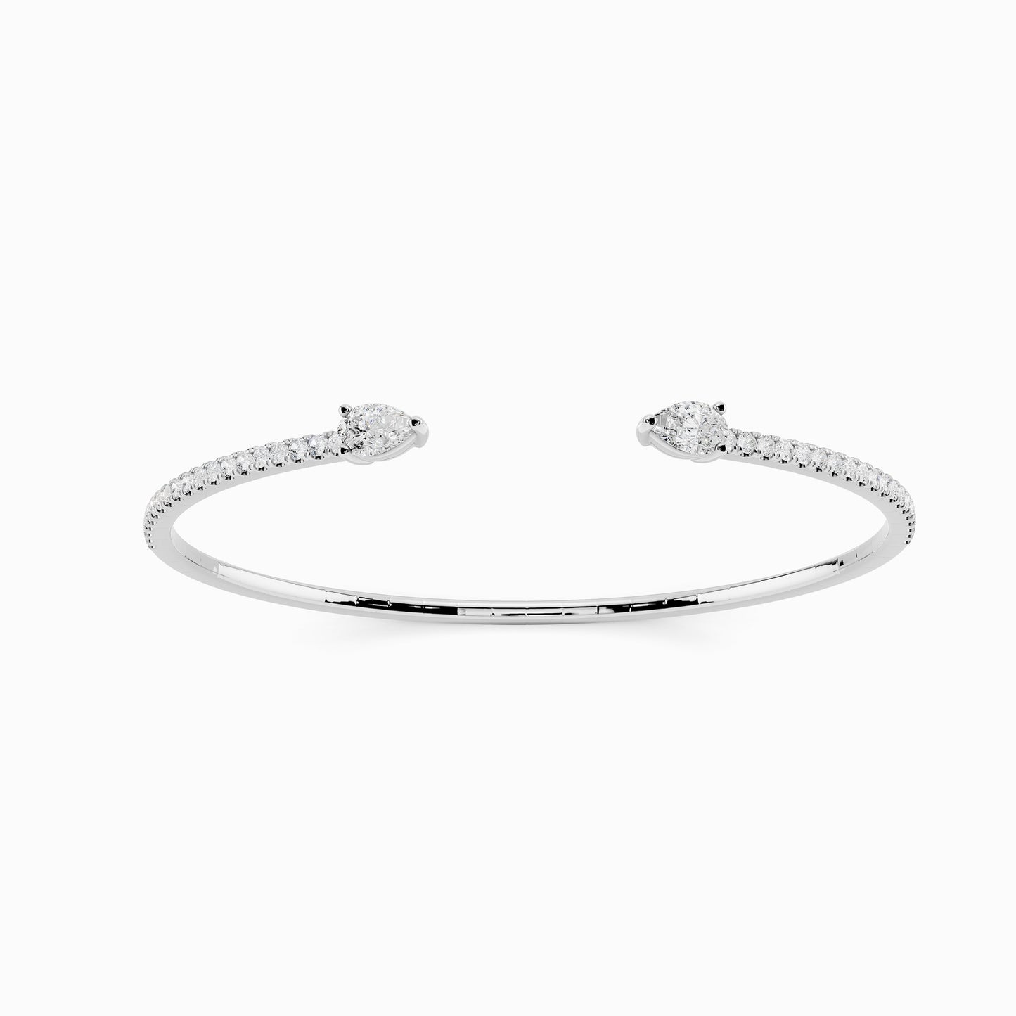 Trillium Pear Cut Open End Bracelet