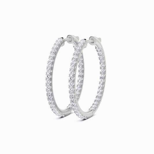 Cassia Round Cut Hoop Earring