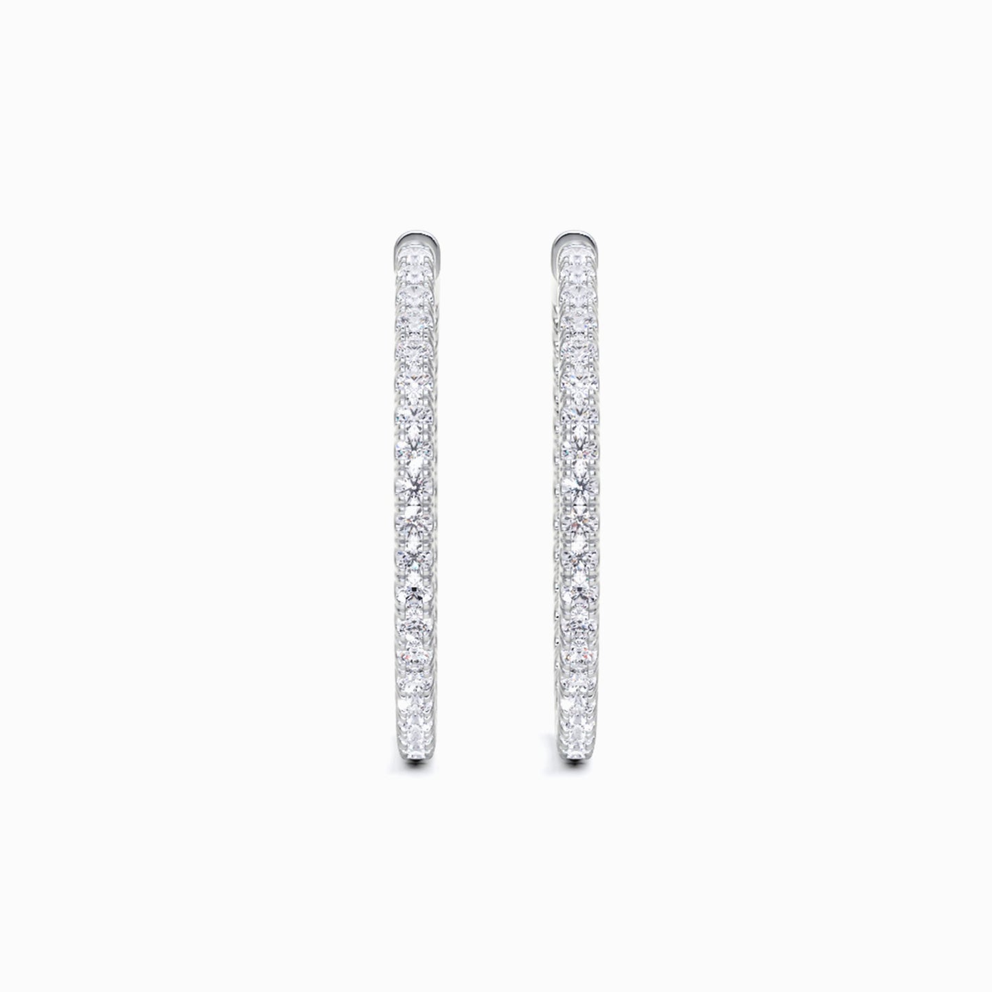 Cassia Round Cut Hoop Earring