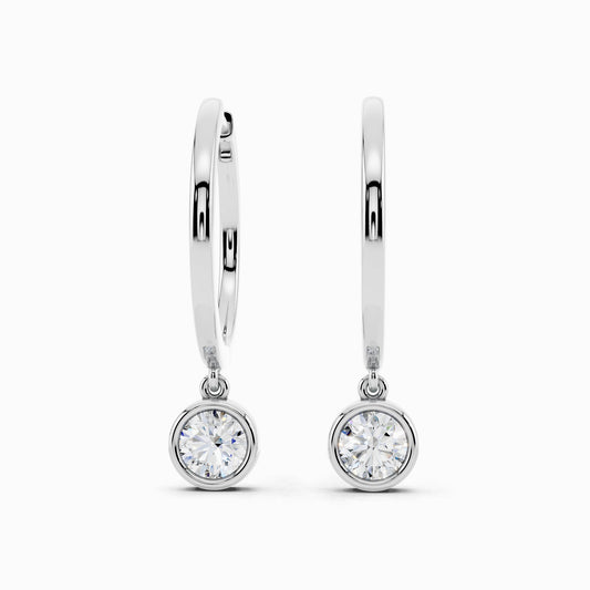 Nolana Round Cut Hoop Earring