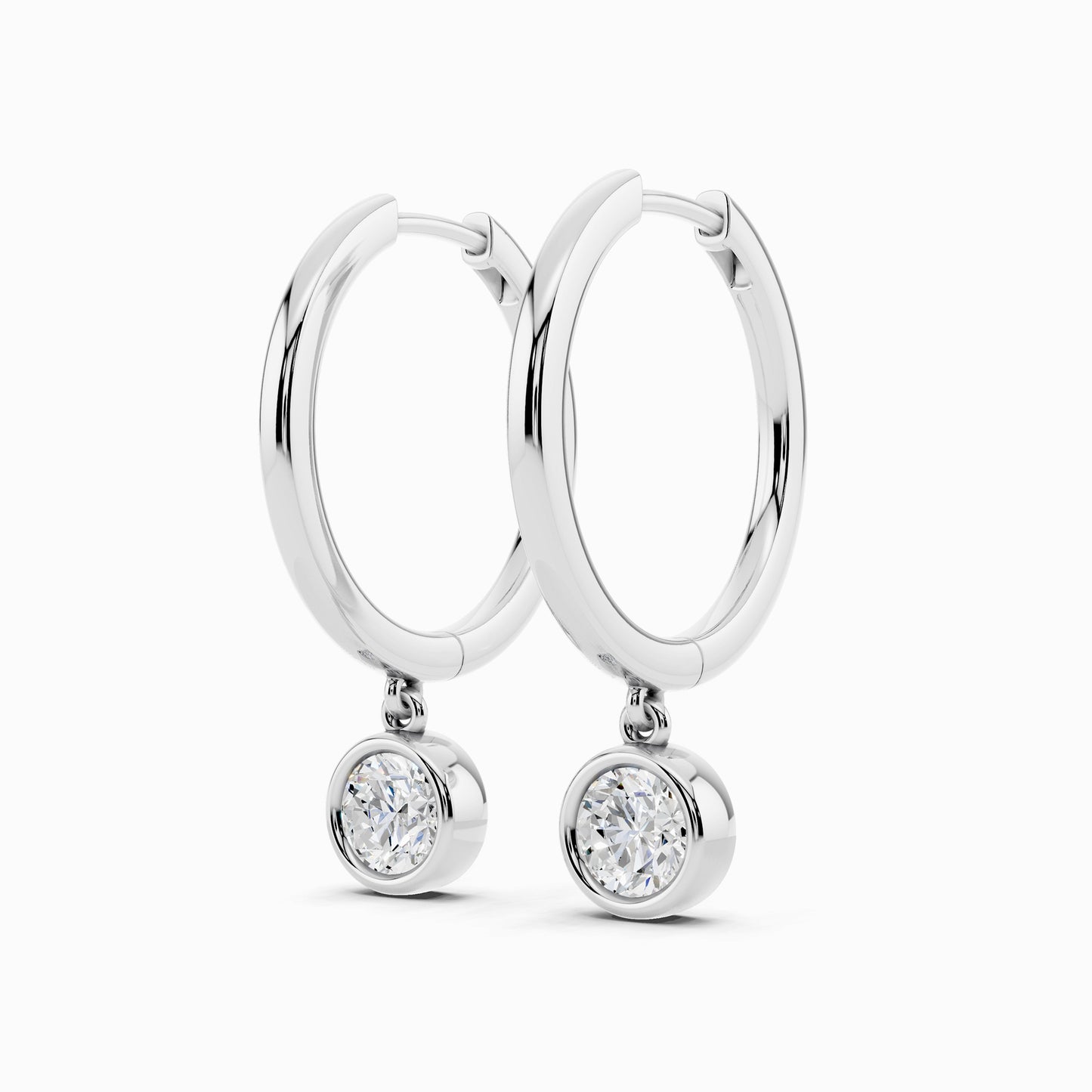 Nolana Round Cut Hoop Earring