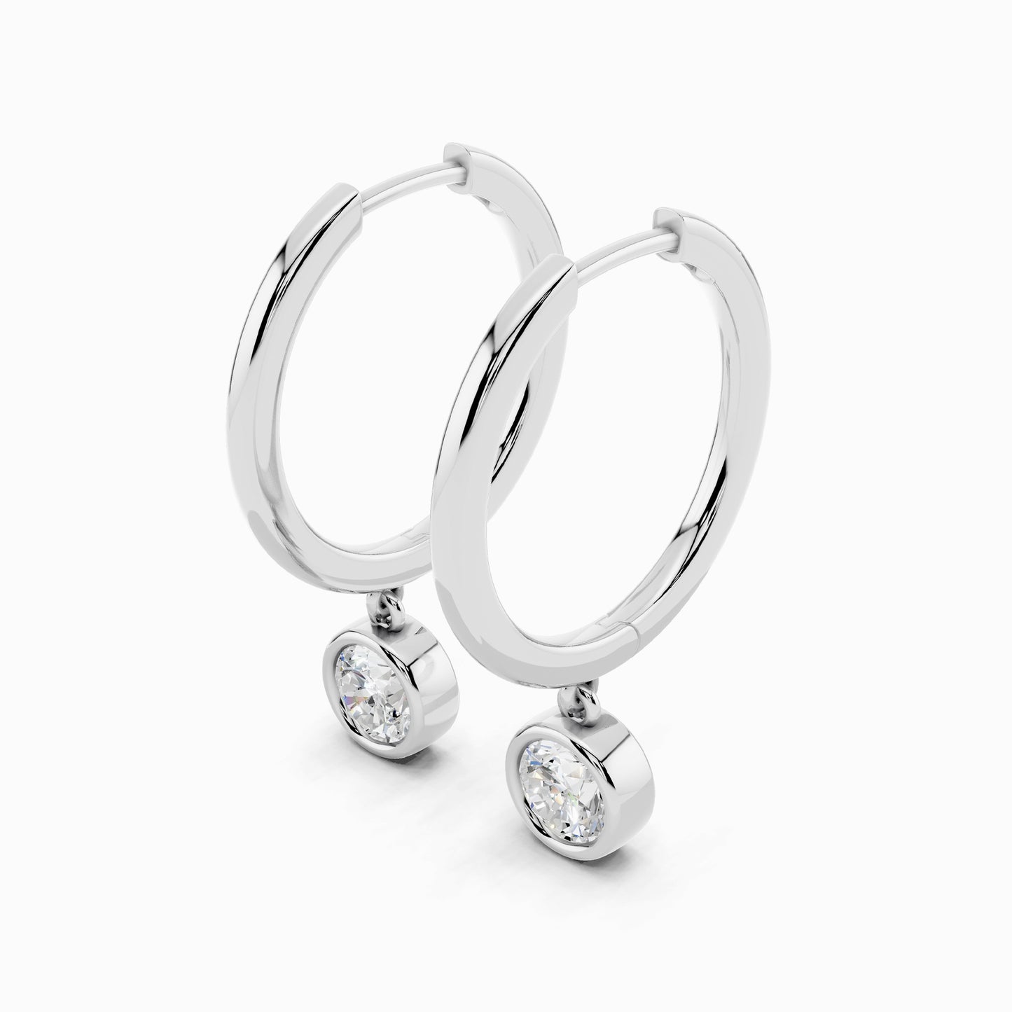 Nolana Round Cut Hoop Earring